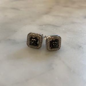 Kay jewelers earrings with black and white diamonds